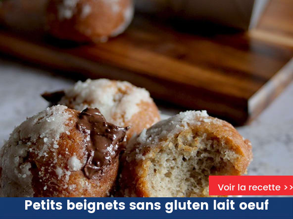 Petits beignets sans gluten lait oeuf